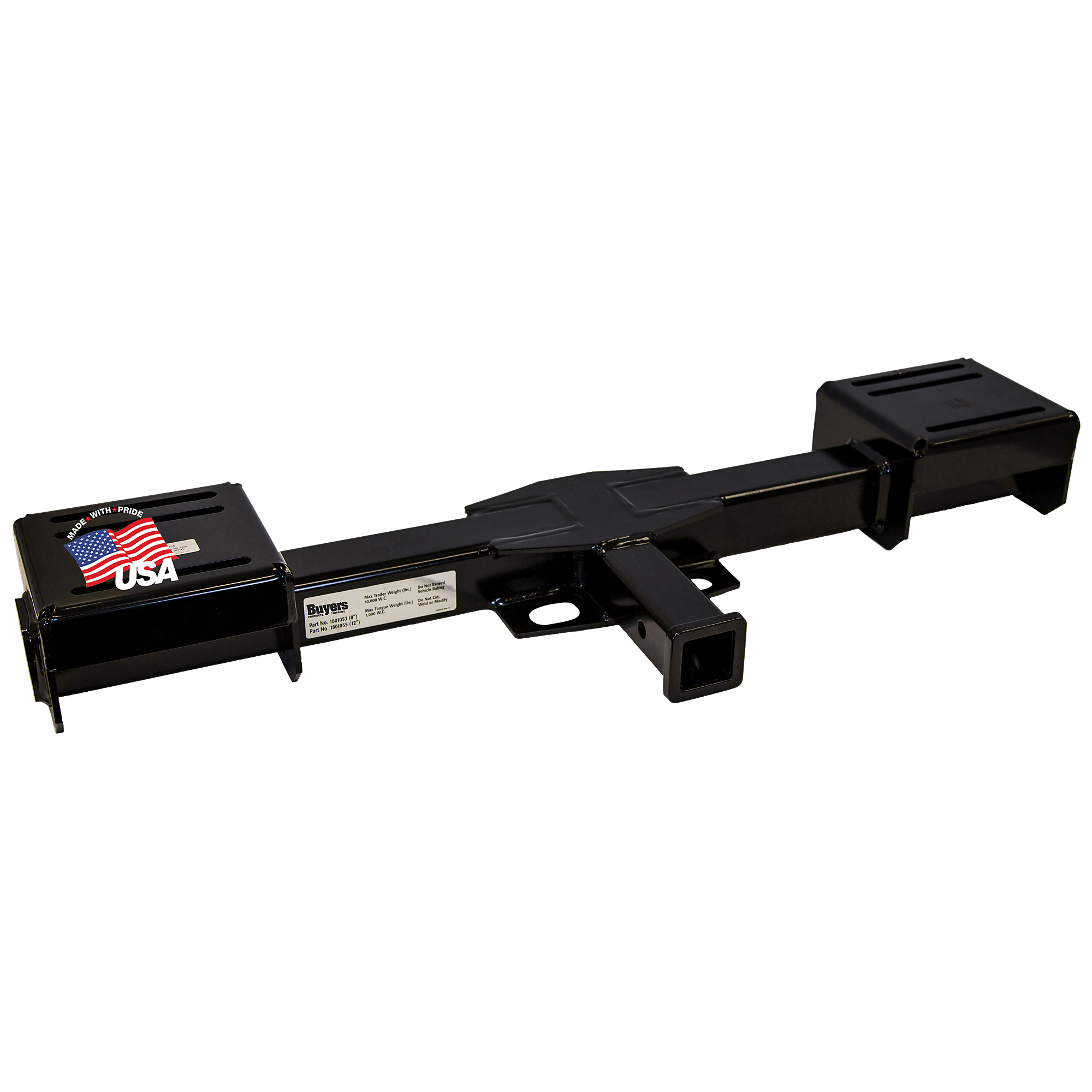Buyers Products, Class 4 44 Inch Service Truck Towing Body Hitch Receiver with Long 2 Inch Receiver Tube, Model# 1801055